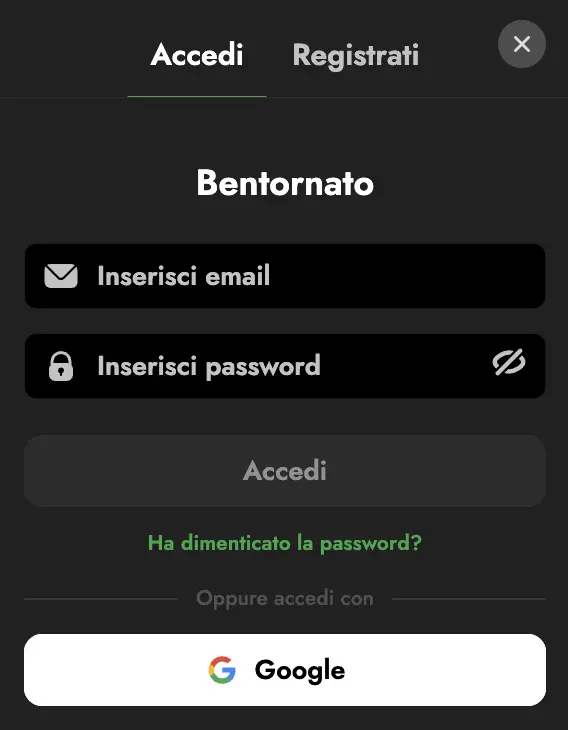 Oscarspin Accedi