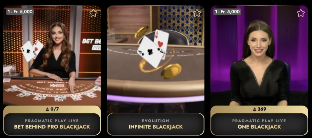 Oscarspin Blackjack